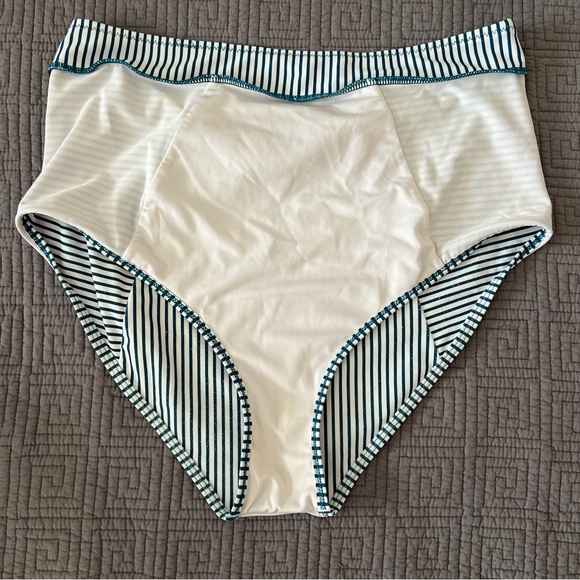Bandeau Bikini Top High Waisted Cheeky Swimsuit - Picture 8 of 11